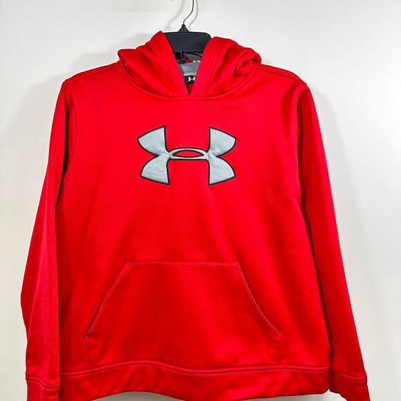 Under Armour Red Hoodie Sweatshirt Youth XL - Picture 1 of 10